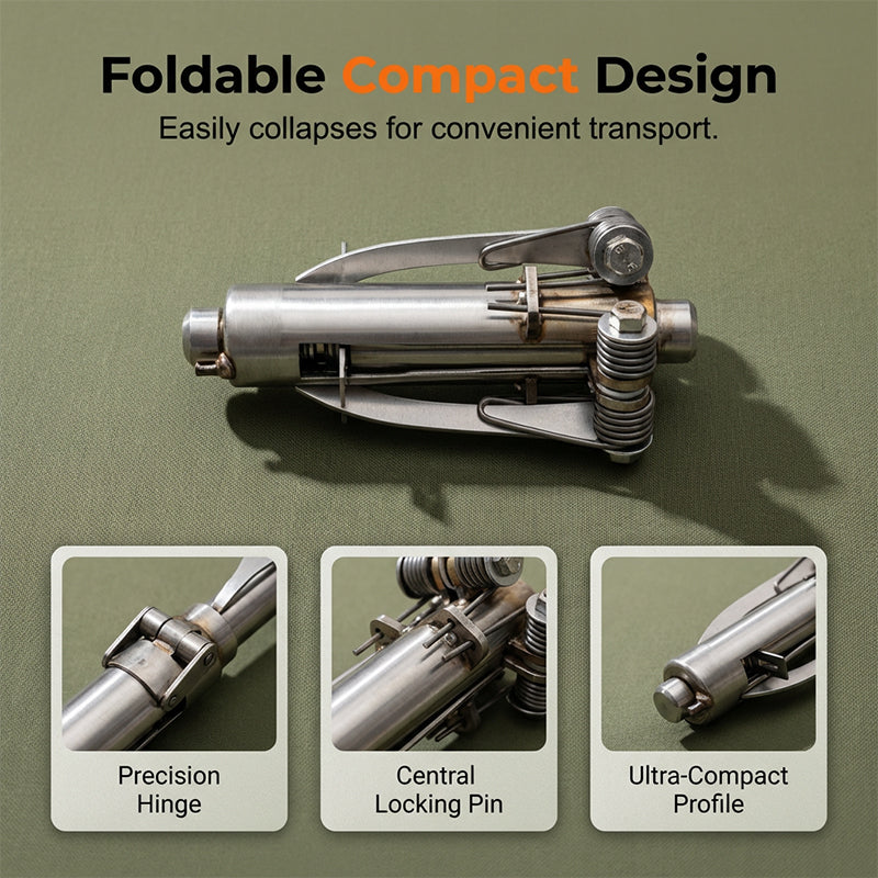 🔥Limited-time sale-Stainless Steel Folding Grappling Hook