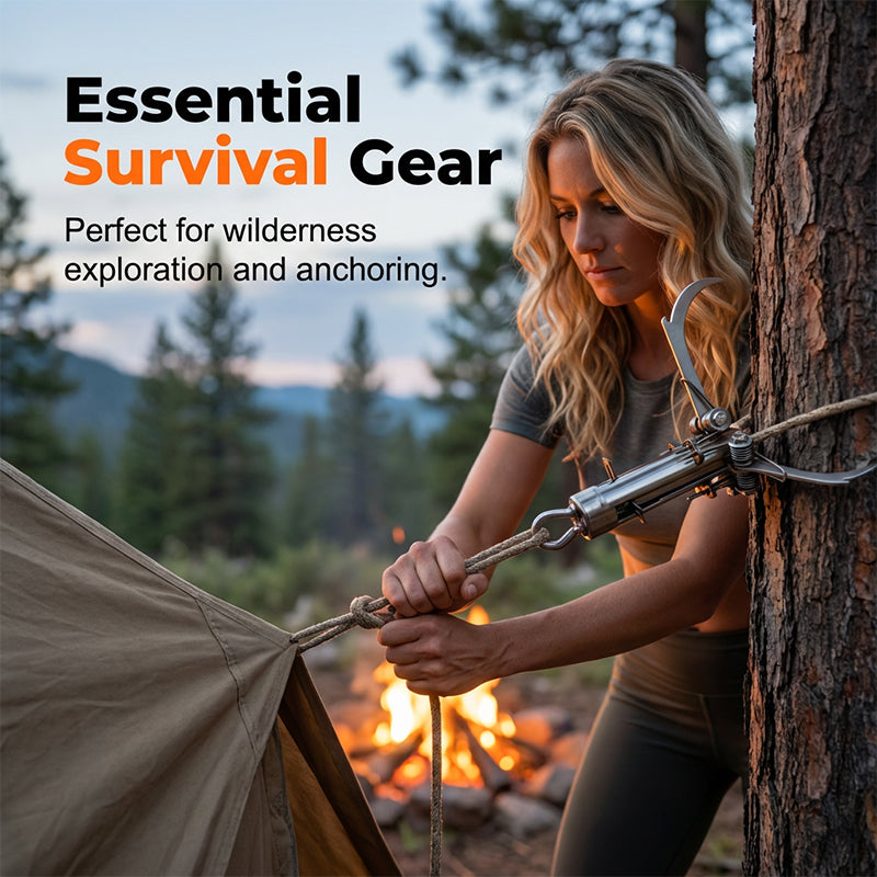 🔥Limited-time sale-Stainless Steel Folding Grappling Hook
