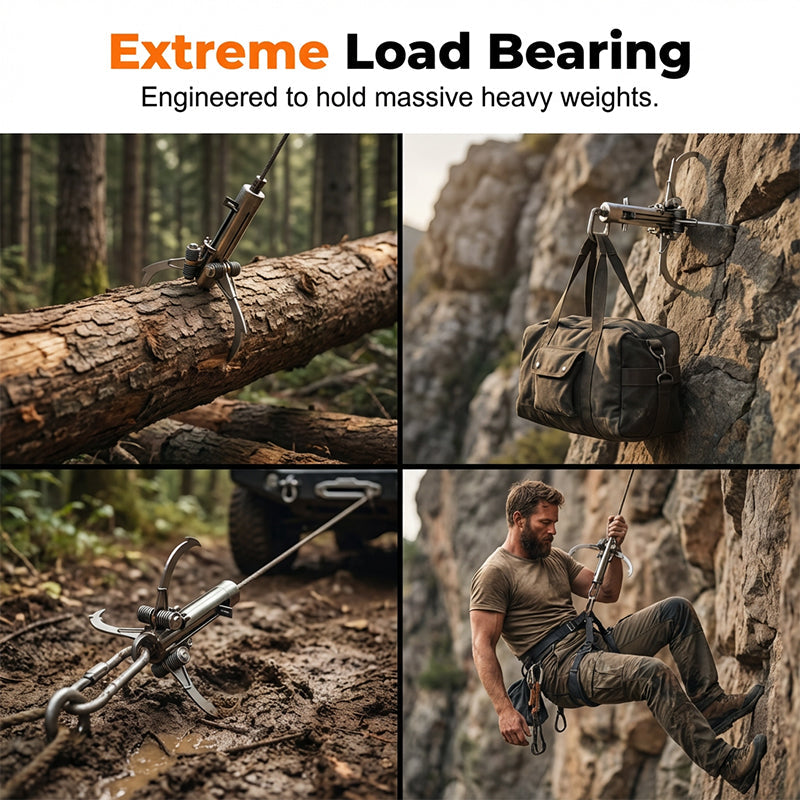 🔥Limited-time sale-Stainless Steel Folding Grappling Hook